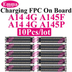 10Pcs Charging FPC Connector On Board For Samsung Galaxy A04s A14 A24 A34 A54 A05s A15 A25 A33 A35 Mainboard Flex Cable Plug