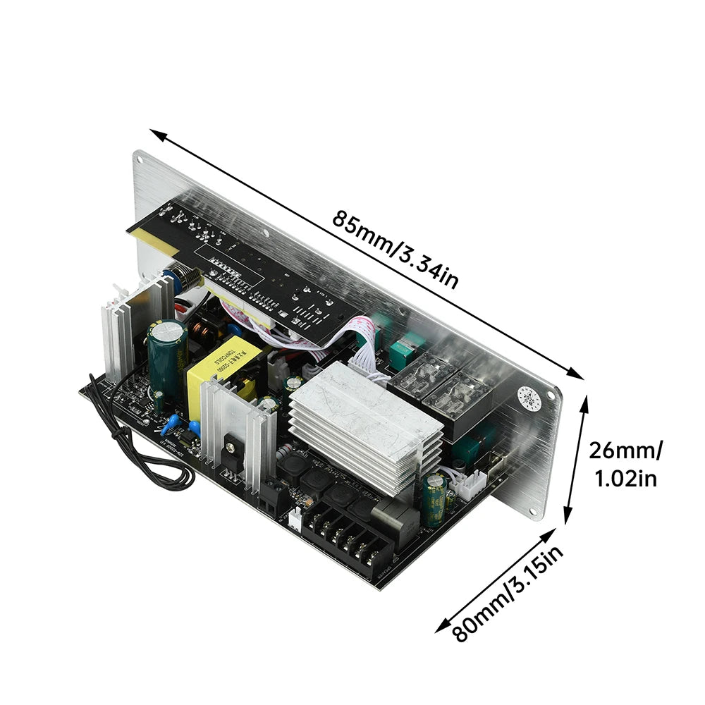 D2000 Digital Bluetooth Amplifier Board 2.1-Channel Bluetooth Audio Decoder 100W + 100W + 200W High-Power Output Subwoofer