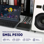 SMSL PS100 Multifunctional Audio Converter HDMI ARC ES9023 DAC Chip Audio Converter High Peformance Power For Home Car Music