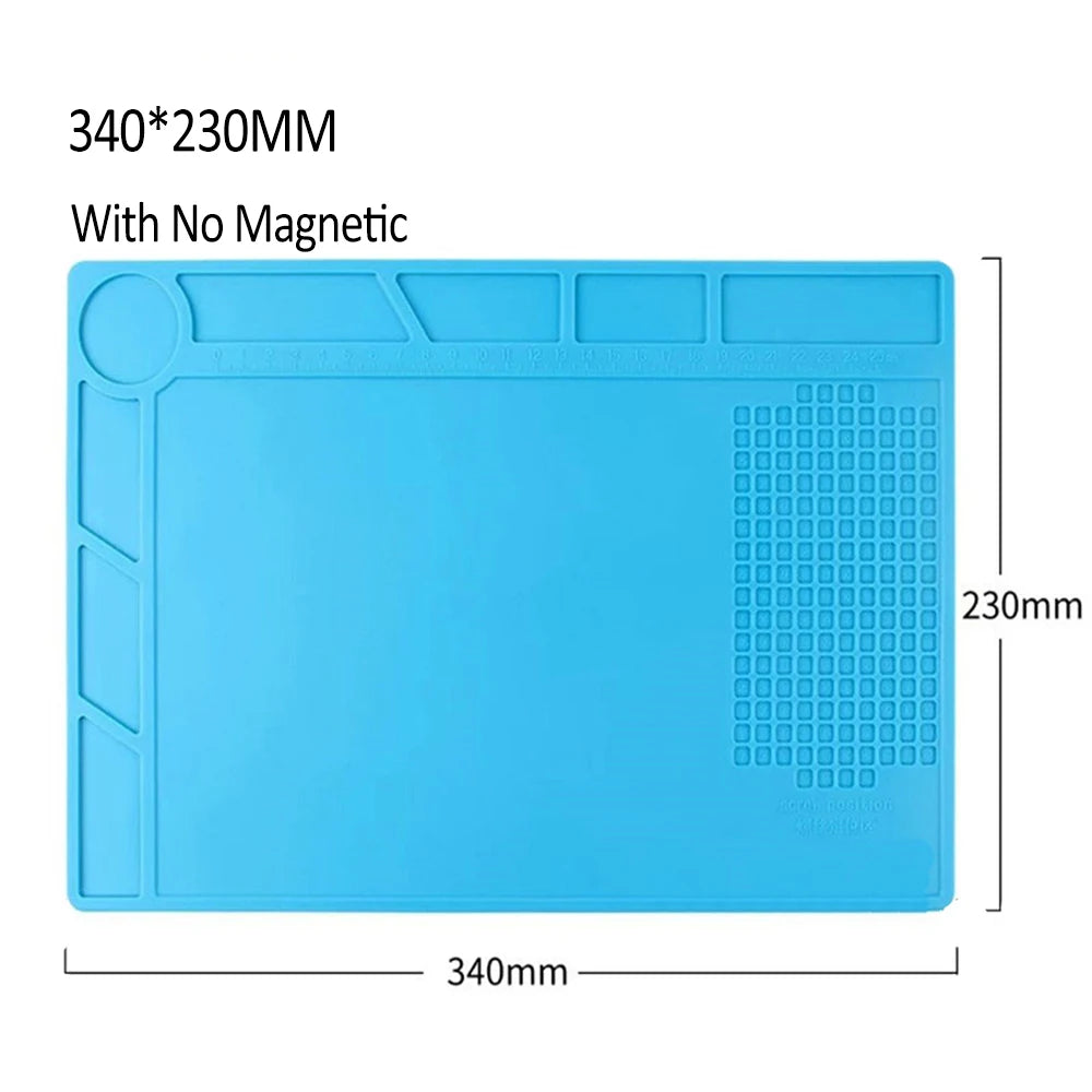 Heat Insulator Insulation Heat-Resistant Working Repair Pad Silicon Soldering Mat Welding Platform Solder Station Iron