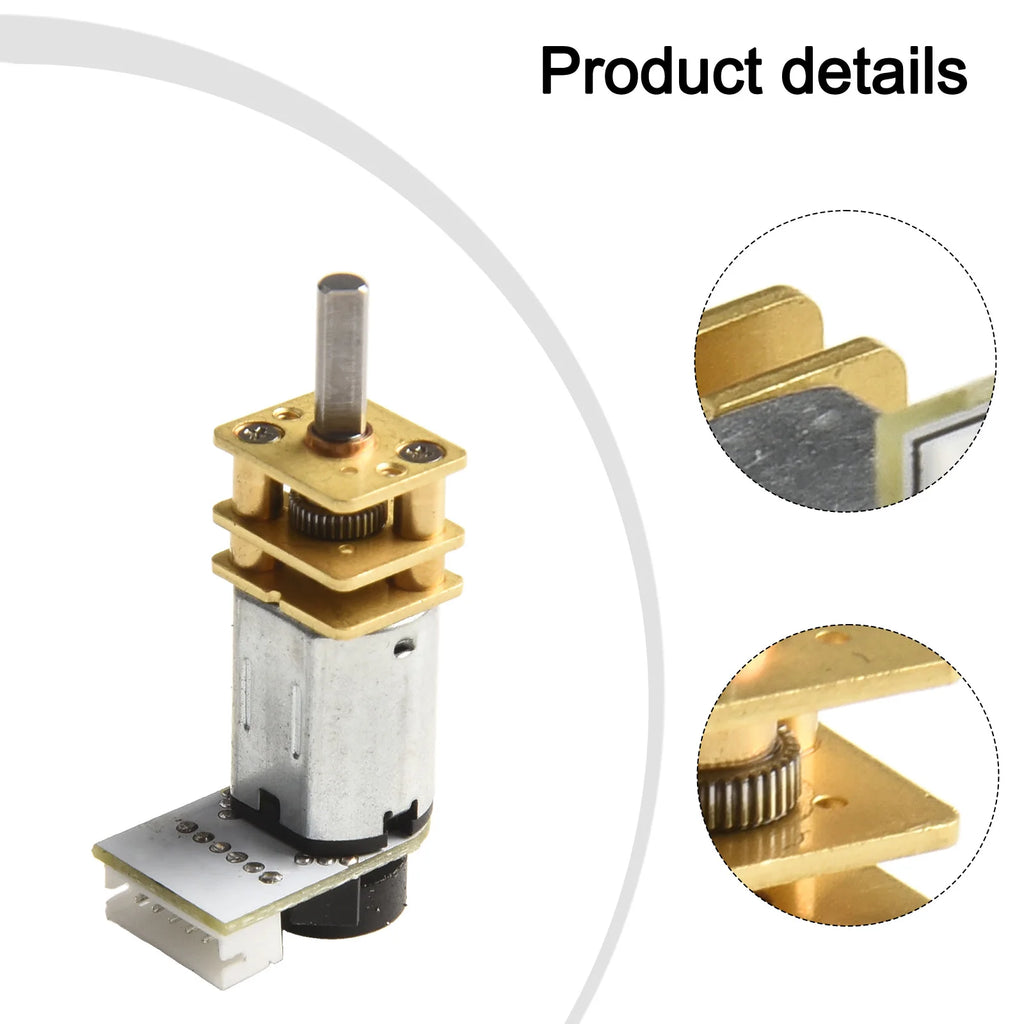 For GA12 For N20 High Torque DC Motor with Encoder Excellent Replacement Option for Robotics and Hobby Projects