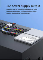 4 Pin IDE Molex to 2 Sata/SATA 15Pin To 2 SATA 15 Pin /SATA 15 Pin to Molex IDE 4 Pin Power HDD Splitter Connector Cable for PC