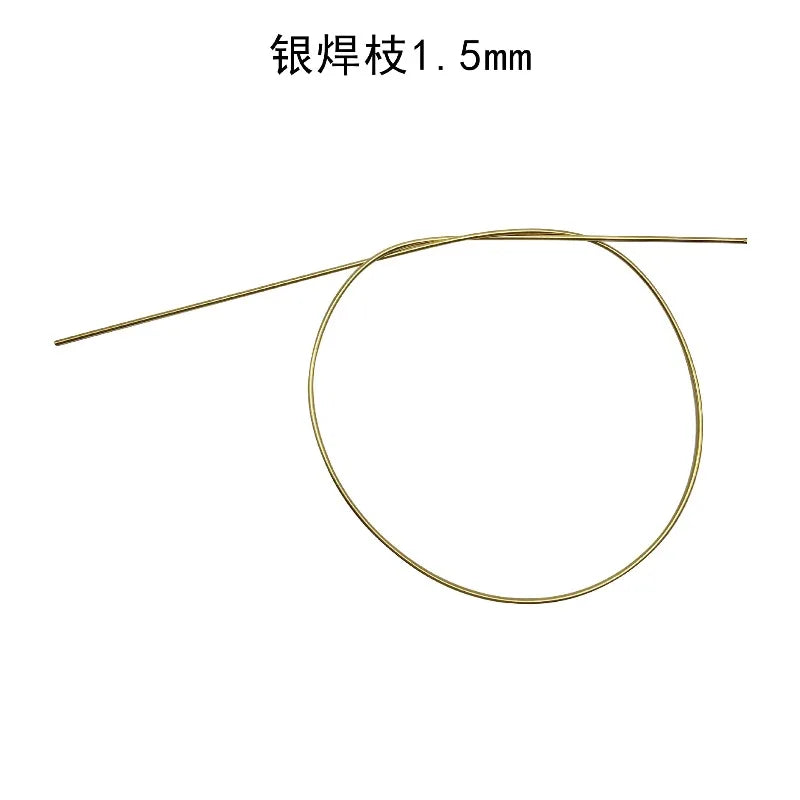 Silver Solder Wire Low Temperature Easy-Flow Low Melting Point Solder Rods (0.5/0.7/1.0/1.5mm Diameter) for Jewelry Welding