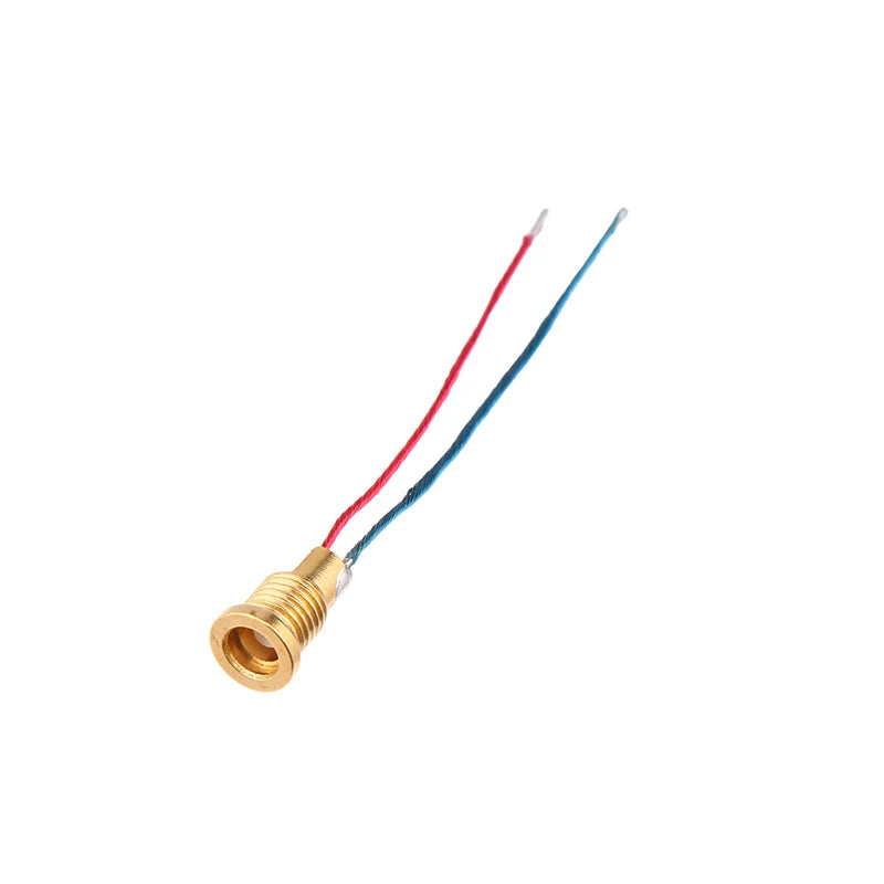 Universal MMCX Female Socket, Pure Copper Gold-Plated Connector with Soldering Wires and Built-in Threaded Nut Holder