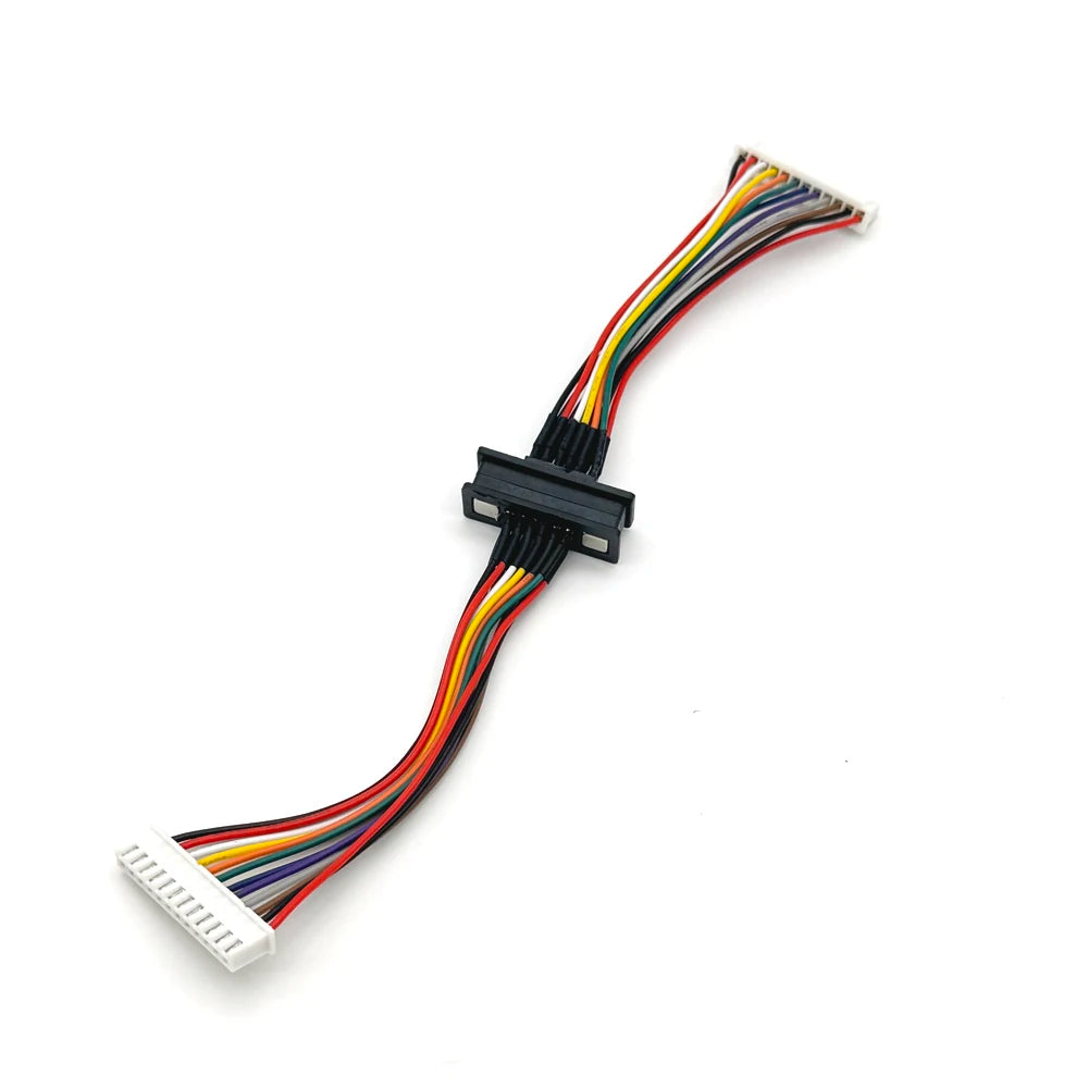 1set 2A 12Pin 20Pin DC Magnetic Pogo Pin Connector Pogopin Male Female With Ribbon Cable Spring Loaded DC Power Socket