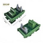 IDC10P/14P/16P/20P/26P/30P/40P/50P/60P/64Pin DC-2 To Terminal Block Breakout Board Adapter PLC Relay Terminals DIN Rail Mounting