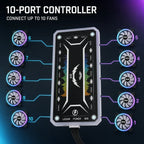 Computer Case PC Cooling Fan RGB Adjust LED 120mm Quiet + IR Remote New Computer Cooler Cooling RGB Case Fan For CPU