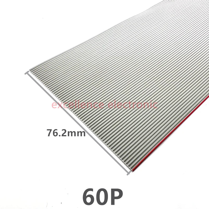 1/2/5/10Meter 6P/8/10/14/16/20/26/30/34/40/50/60 Pin 1.27mm Pitch Gray Flat Ribbon Cable 28 AWG Wire For 2.54mm FC IDC Connector