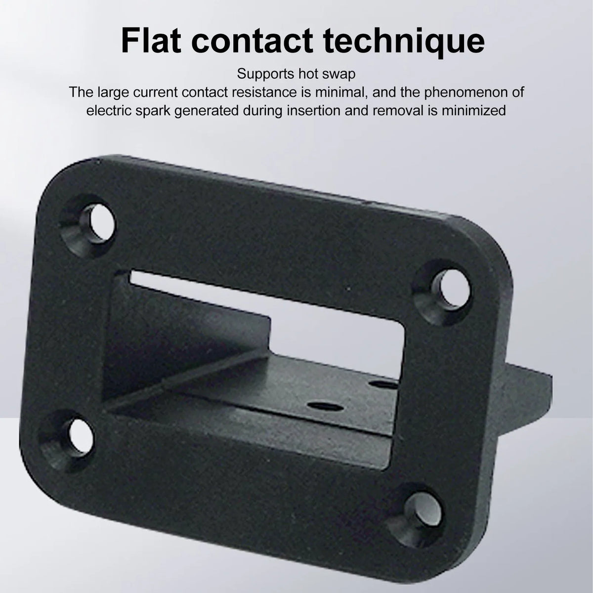 2pcs 50A Plug Mounting Panel Flame Retardant Embedded Connectors Flush Mount Recessed Plate for Anderson Power SB50 Series Conne