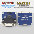 MAX3232 Level Conversion Board RS232 to TTL Adapter DB9 Female Connector for Serial Data Transmission
