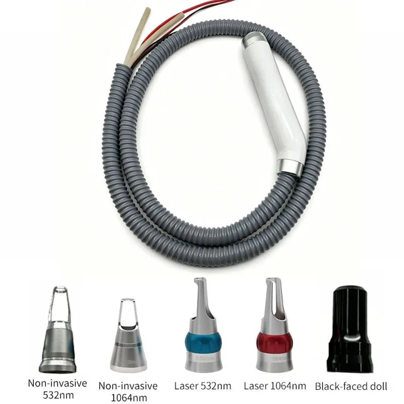 1064/532/1032nm Laser Picosecond Handle ND YAG The Beauty Instrument Accessory for Removing Melanin,Tattoos Cleaning Eyebrows