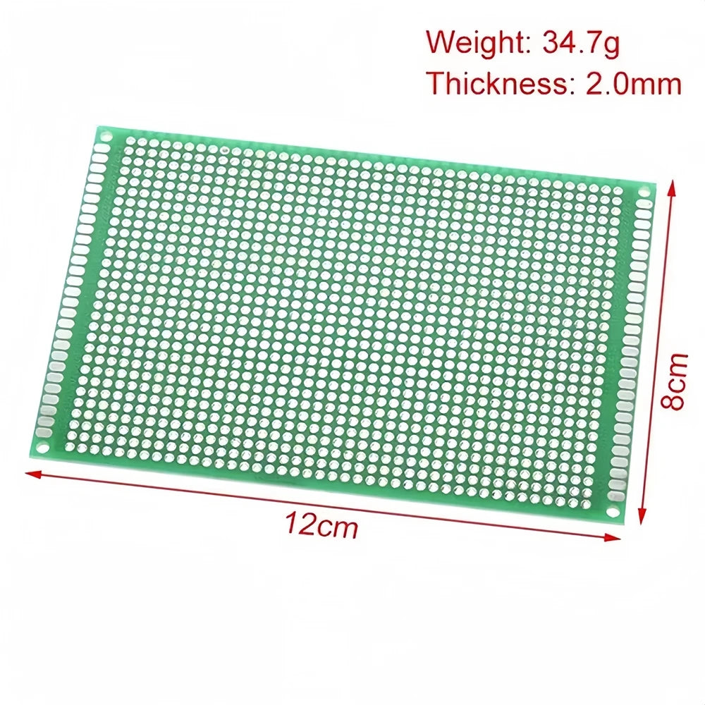 Double Side Prototype Diy Universal Printed Circuit 2.54mm PCB Board Protoboard For DIY Soldering Project 6x8 5x7 4x6 3x7 2x8cm