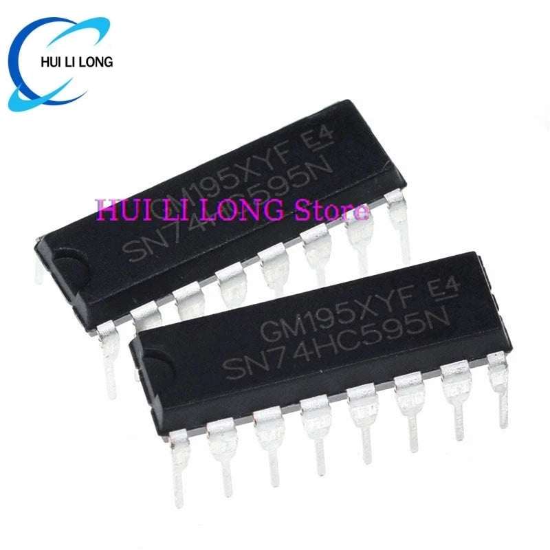 10Pcs SN74HC595N 74HC595N 74HC595 DIP-16Pins SN74HC257N 74HC257 SN74HC393N 74HC393 SN74HC590AN SN74HC590N 74HC590N SN74HC191N