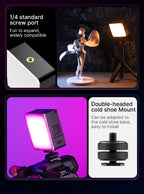 Ulanzi VL49 RGB PRO Full Color LED Video Light 2500K-9000K Camera Light for Photopraphy with Honeycomb Diffuser