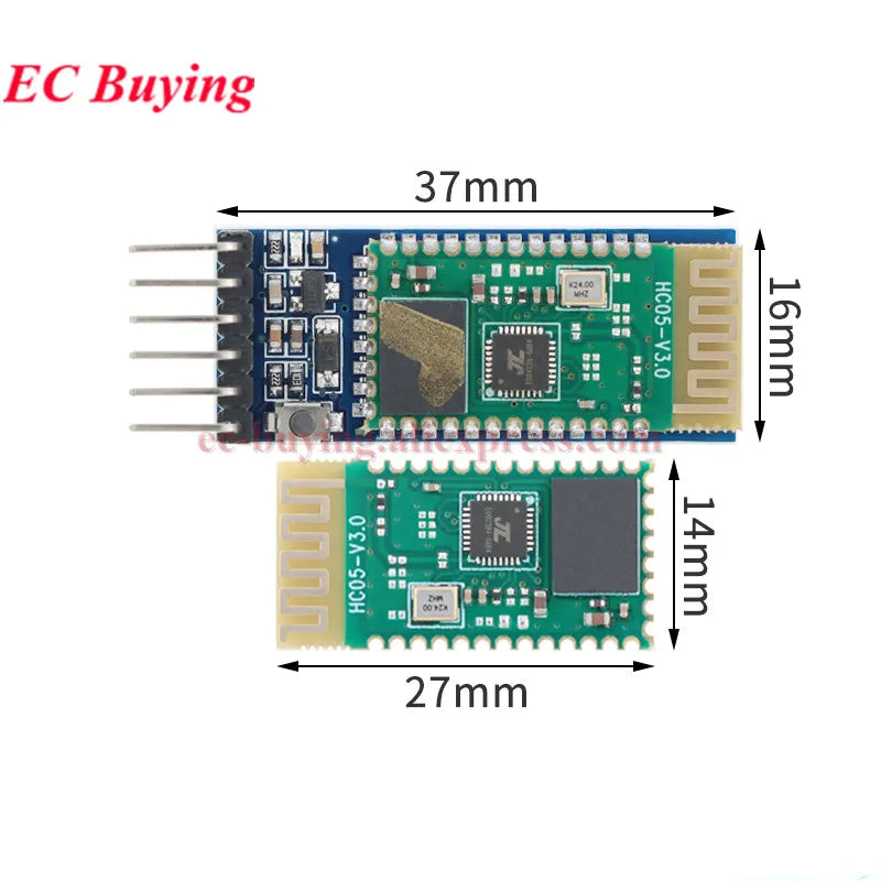 10Pcs/1pc HC-05 Bluetooth-compatible CSR Master-slave Integration Ble to Serial Board Module HC05 Data Transparent Transmission