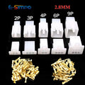 10Sets 2.8mm 2/3/4/6/9Pin Automotive Electrical Wire Connector Male Female Cable Terminal Plug Kits Car Motorcycle Plug Socket