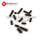 100pcs 2.54mm Male 1X3/4/5/6/7/8/40P L7.5 Low Profile Breakable Rohs Goldplate Single Row Straight PCB Male Pin Header Connector