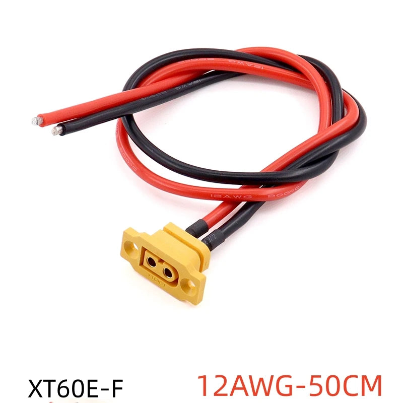 Quick Charge XT60E-F Model Airplane Battery Gold-plated 30A High Current Female Plug Mountable XT60 Connector