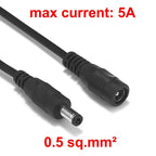 0.5-10m DC Power Cable 20 22AWG 5.5 2.1mm Male Female Plug DC Cable 12V Jack Extension Cord For CCTV Camera Connector Adapter