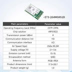 EBYTE E73-2G4M04S1A/B/D Series BLE Wireless Module Micro-size Long Range Low Power Consumption Dual Antenna PCB
