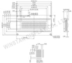 Winstar New WH2004AR-TFH-JT# ST7066 IIC/SPI 204 2004 20*4 20x4 Character UART LCD Display Module 5V Screen