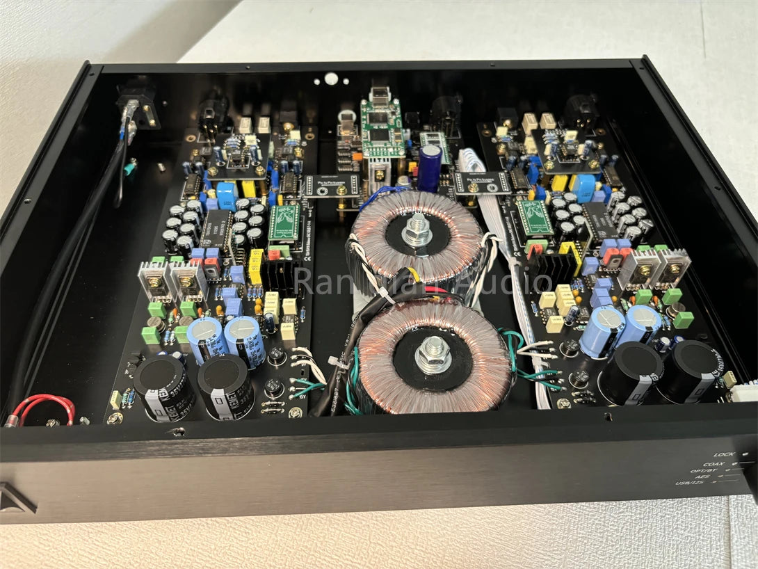 Balanced Version TDA1541 DAC Decoders,SAA7220PC+CS8412,Support External Clocks,11.2896MHz&12.288MHz,AES+USB+Coaxial,Fiber optic