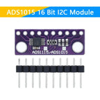 I2C ADS1115 ADS1015 16 Bit ADC 4 channel Module with Programmable Gain Amplifier 2.0V to 5.5V RPi