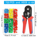 VE Tubular Crimp Terminals,Cable Electrical Connector,Insulated Wire Connectors,Tube Type Terminal Crimping Pliers HSC86-4