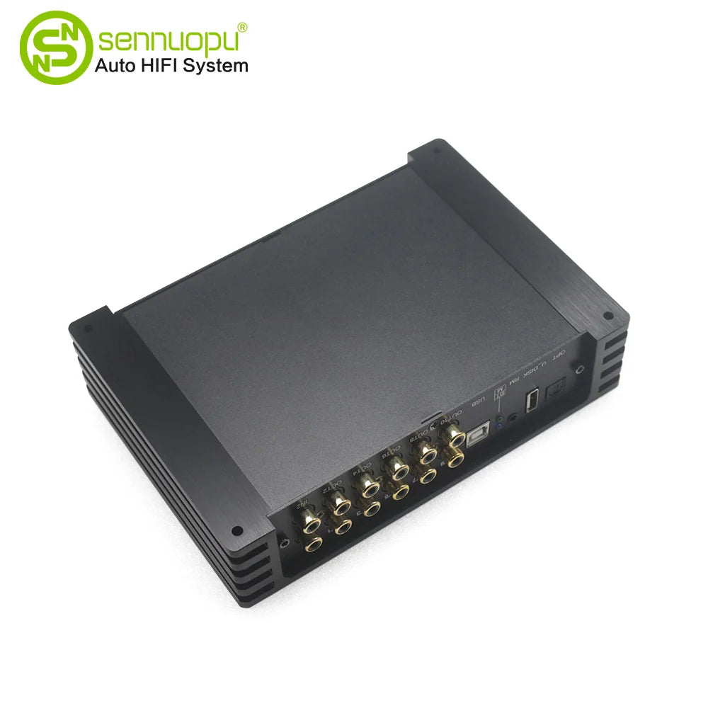 Sennuopu DS-M10 Car Audio 8 CH Amplifier with 10 CH DSP Processor Bluetooth Amp Equalizer Amplificador Automotivio Sound