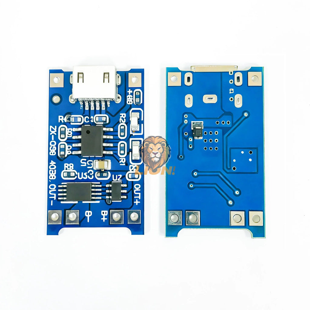 50pcs-100pcs/lot TYPE-C USB interface TP4056 5V 1A Li-ion battery charging board module charging protection 2-in-1