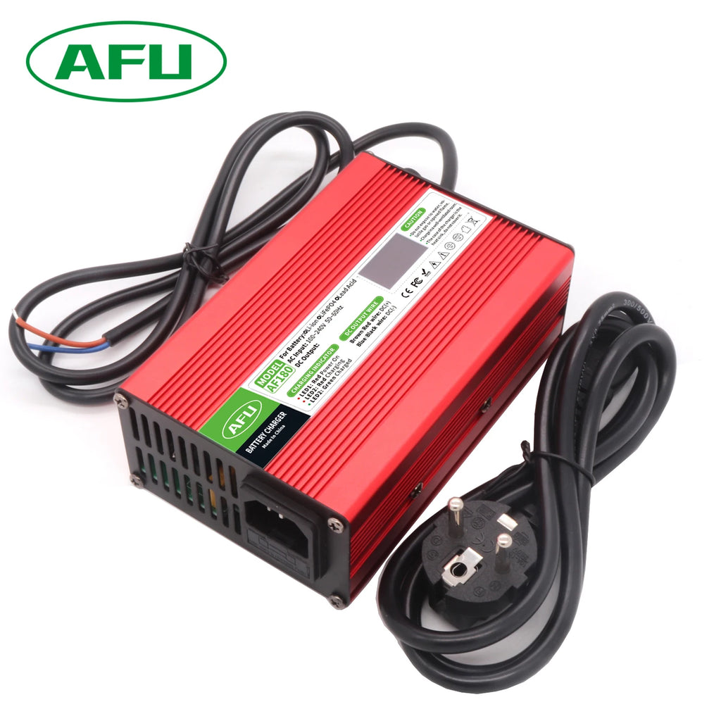16.8V 10A Lithium Battery Charger Usd For 4S 14.8V Li-ion Lipo Battery With Case OLED Display