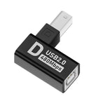 Elbow USB2.0 Printer Adapter USB Type B Male to Female For Printer Hard Drive Base Fax Machine Scanner USB 2.0 Printer Adapter