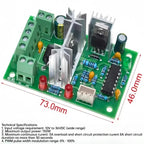 Gear reduction motor, capable of forward and reverse rotation, with adjustable speed. 36mm gearbox, 36 - 3530