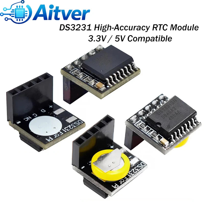DS3231 High Accuracy RTC Module 3.3V 5V Real Time Clock for Arduino Raspberry Pi ESP32 DIY Projects