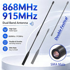 LoRa WAN 868MHz Soft Whip Antenna 915MHz MeshTastic SMA Male High Gain Flexible Antenna for IoT Mesh Network Long Range U.FL Ant