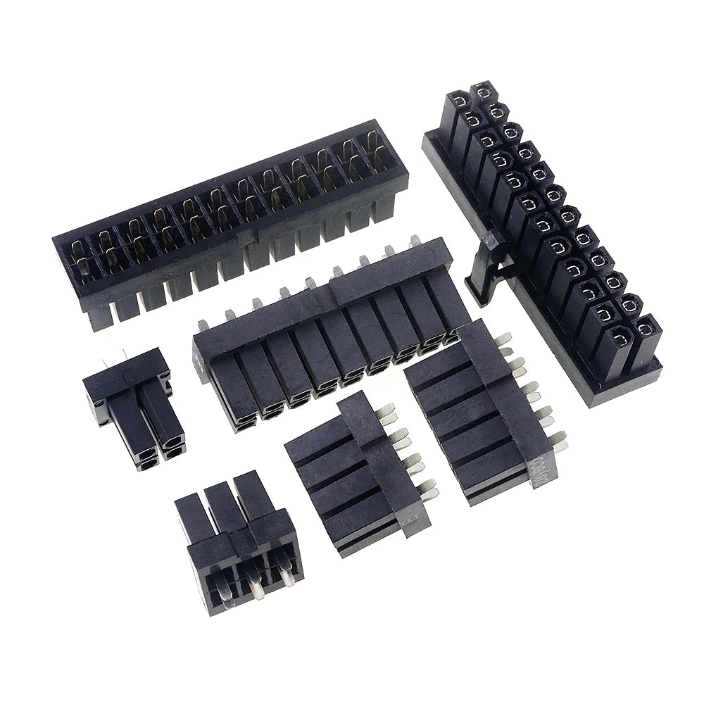 5/20 PCS 4.2 MM 4 6 8 10 18 20 24 PIN Socket Female Header Computer PCEI PCI-E GPU CPU EPS ATX PSC PCB Soder Power Connector