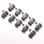 10Pcs Micro Roller Lever Arm Open Close Limit Switch KW12-3 PCB Micro Switch‘