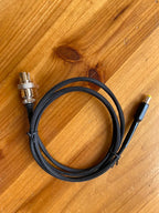 Silver Plated DC USB Cable GX12 2Pin Aviation Plug Socket Connector Wire Male Female to Type C 5.5*2.1 Gold-plated