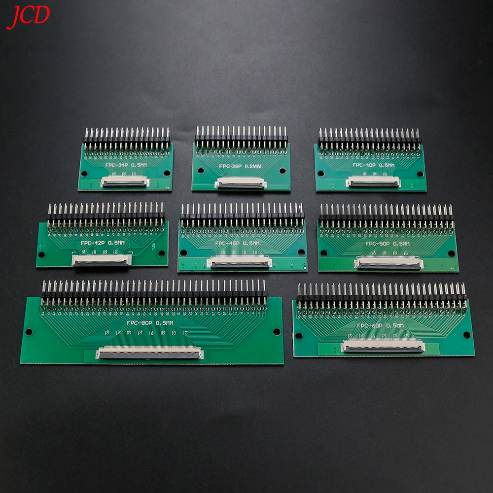 1PC FPC/FFC Adapter Board 0.5mm To 2.54mm Connector Double Row Straight Needle 4/6/8/10/12/14/15/16/18/20/22/24/26/30/34/36 Pin