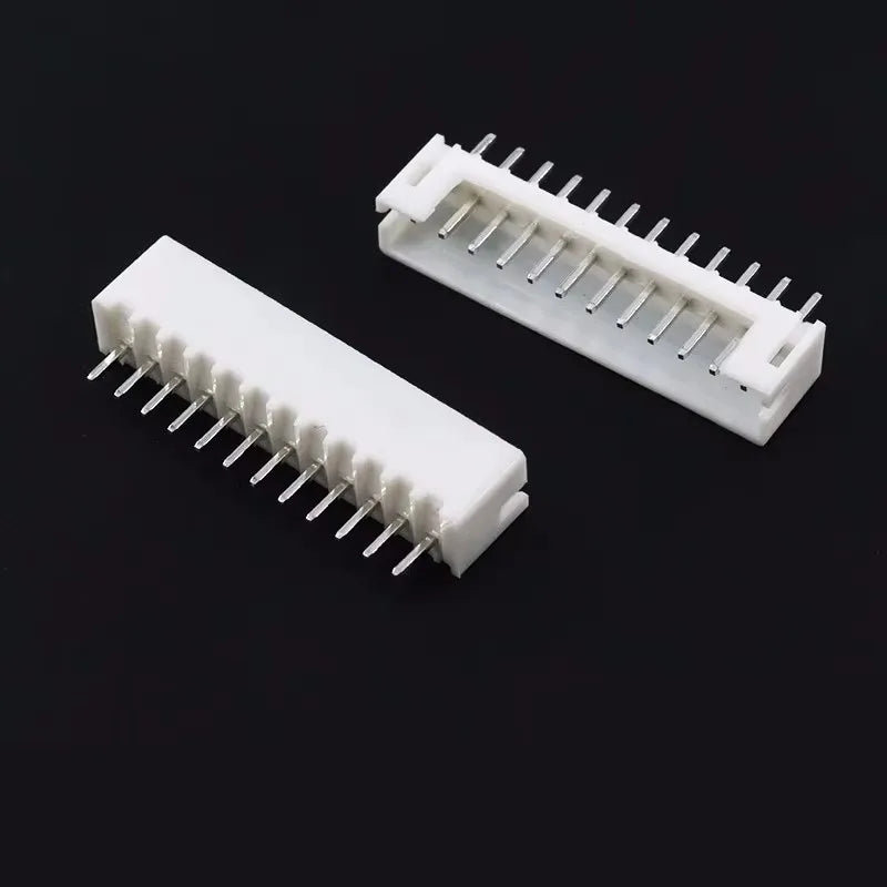100PCS JST PH 2.0 2P 3P 4P 5P 6P 7P 8P 9P 10P 11P 12 Pin Header PH2.0 2mm Connectors Leads PH-AW PH-Y Curved Pins Male Shell