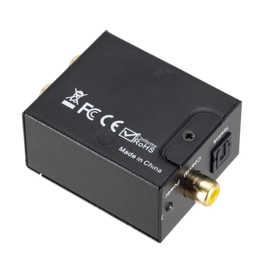 ADC Latest Analog To Digital Converter Optical Coax RCA Toslink Audio Sound Adapter SPDIF Adaptor for Apple TV for Xbox 360 DVD