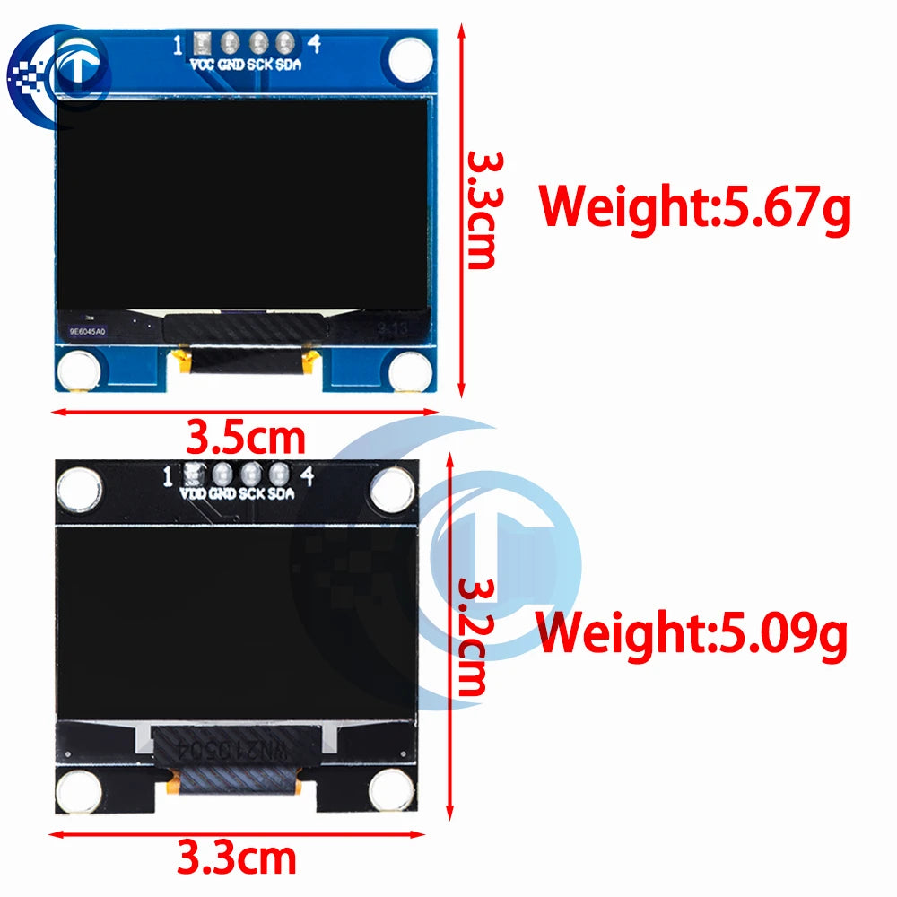 1.3 inch oled IIC Serial White OLED Display Module 128X64 I2C SSD1306 12864 LCD Screen Board VDD GND SCK SDA for Arduino