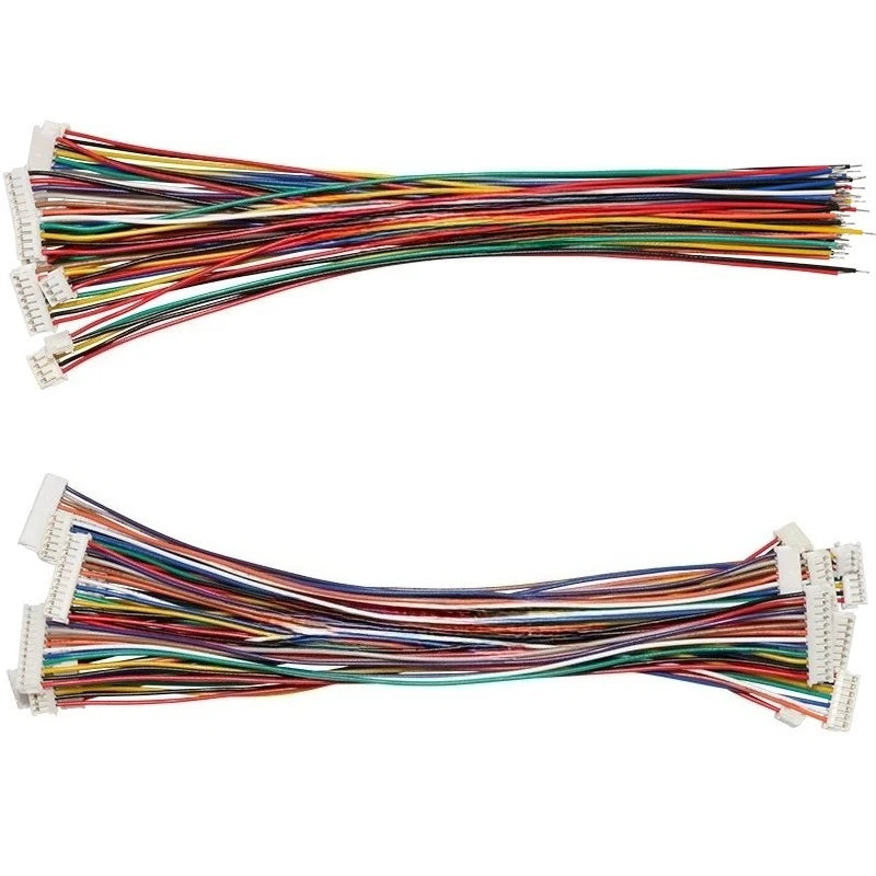 10pcs ZH 1.5mm 2/3/4/5/6/7/8/9/10/11/12Pin 60/200/500mm Terminal Crimp 28AWG Connector Electronic Wire to Board Cable