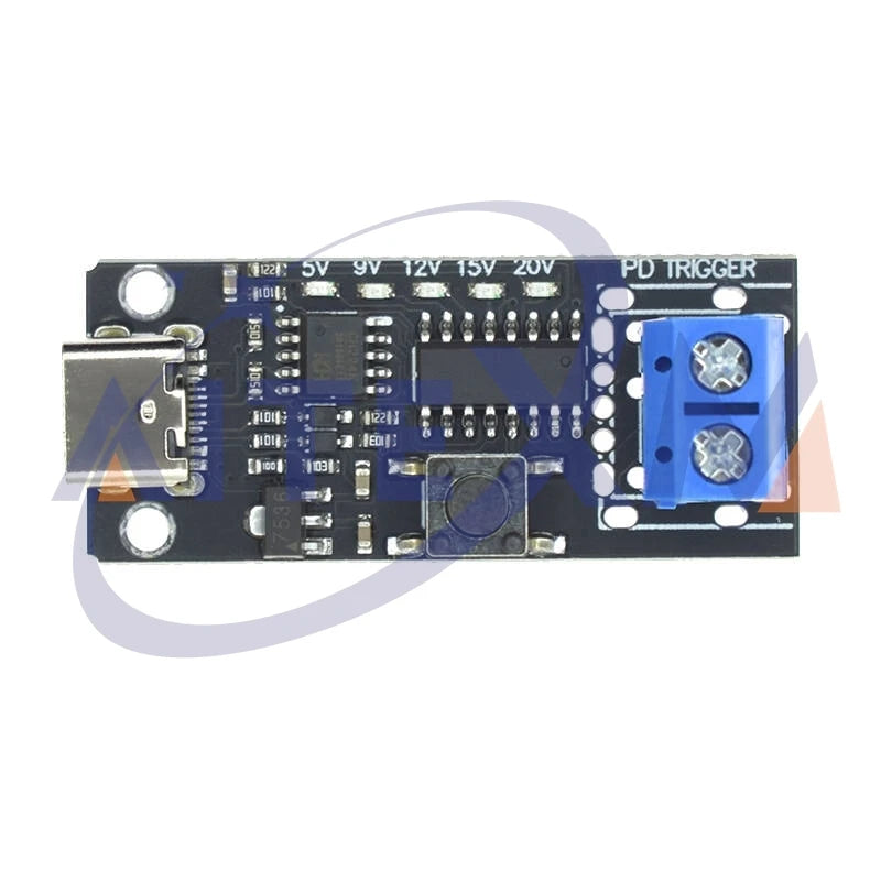 CMTPD 100W 5A USB-C Fast Charge Trigger Board Module PD QC Decoy USB Type-C PD 2.0 3.0 Boost Power Supply for Electronics
