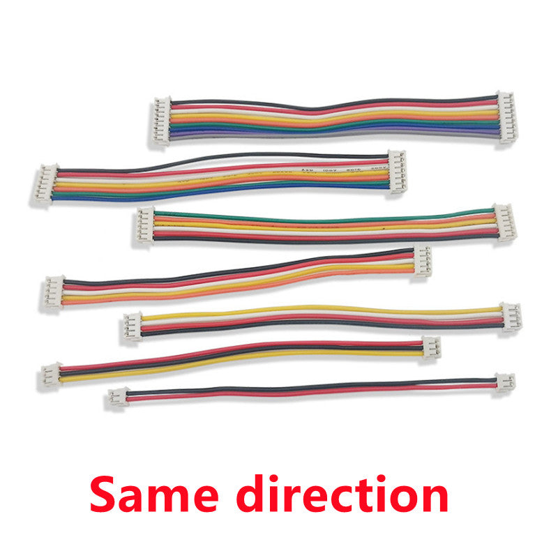 10pcs SH1.0 JST1.25 ZH1.5 PH2.0 XH2.54 Electronic Wire Cable Double Head Same Side Connector 2-12P Plug With Wire 10/20/30cm