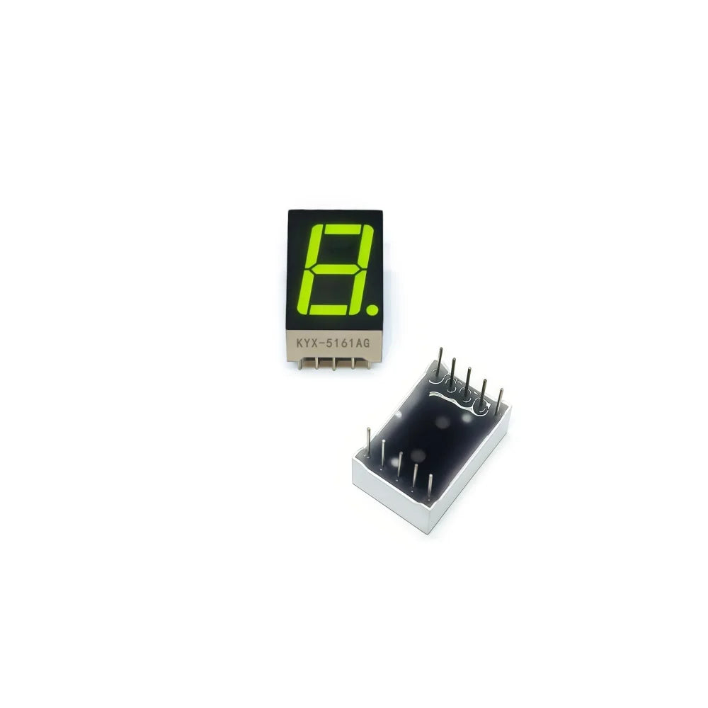 10PCS 0.56-inch 1-digit digital tube 12.6mmX19mm digital display screen "8" high 14.2mm 7-segment digital tube 5161series5611