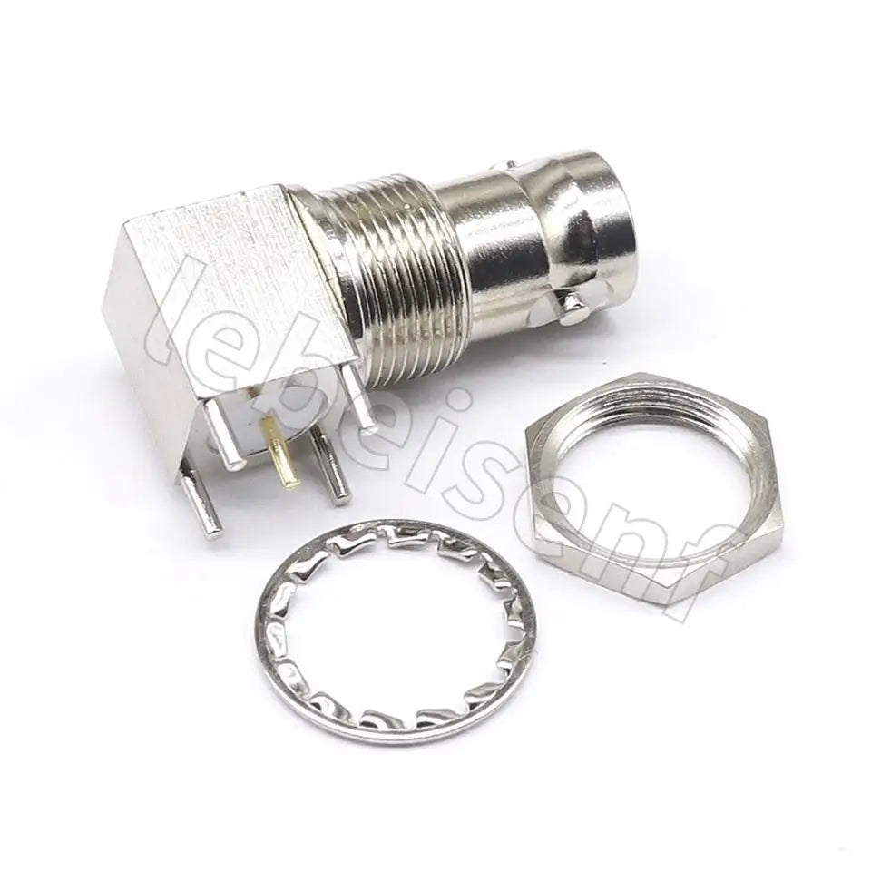50/75ohm Four-pin BNC socket welding board BNC-KYE connector BNC-KE curved four-pin board Q9 female seat copper