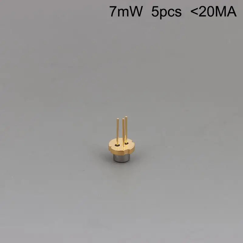 5Pcs 650nm 5mW 7mW 10mW Red Laser Diode N-Type TO-56 5.6mm LD 3V~5V DIY Laser Module Sensor Light Source