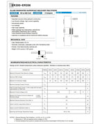 20PCS ER202 ER204 ER206 ER302 ER304 ER306 ER502 ER504 ER506 2A 3A 5A 200V 400V 600V Super Fast Recovery Rectifier Diode