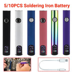 5/10pcs Mini Soldering Iron Pen Kit 3 Gear Adjustable Voltage 400mah Battery Cart Pen with USB Charger Welding Tool Kit